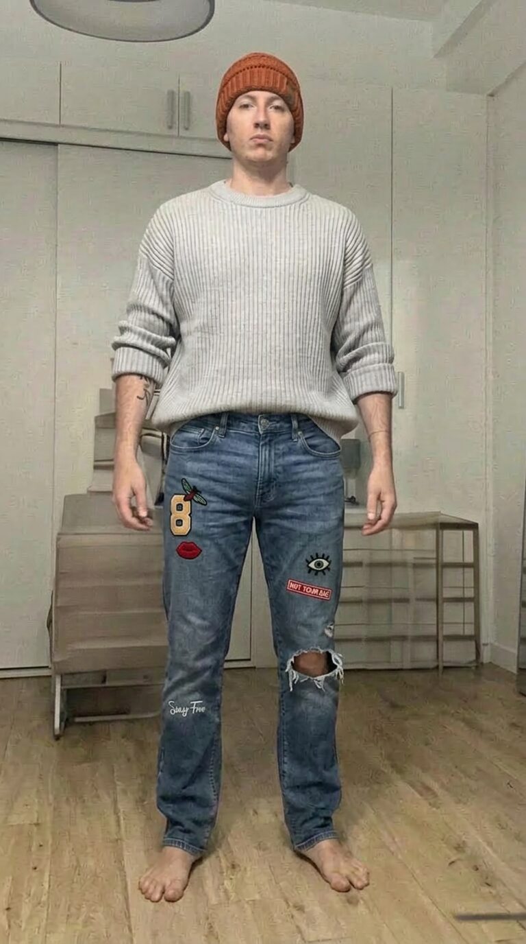 Try-on fotorealistico generato nell'app: outfit completo